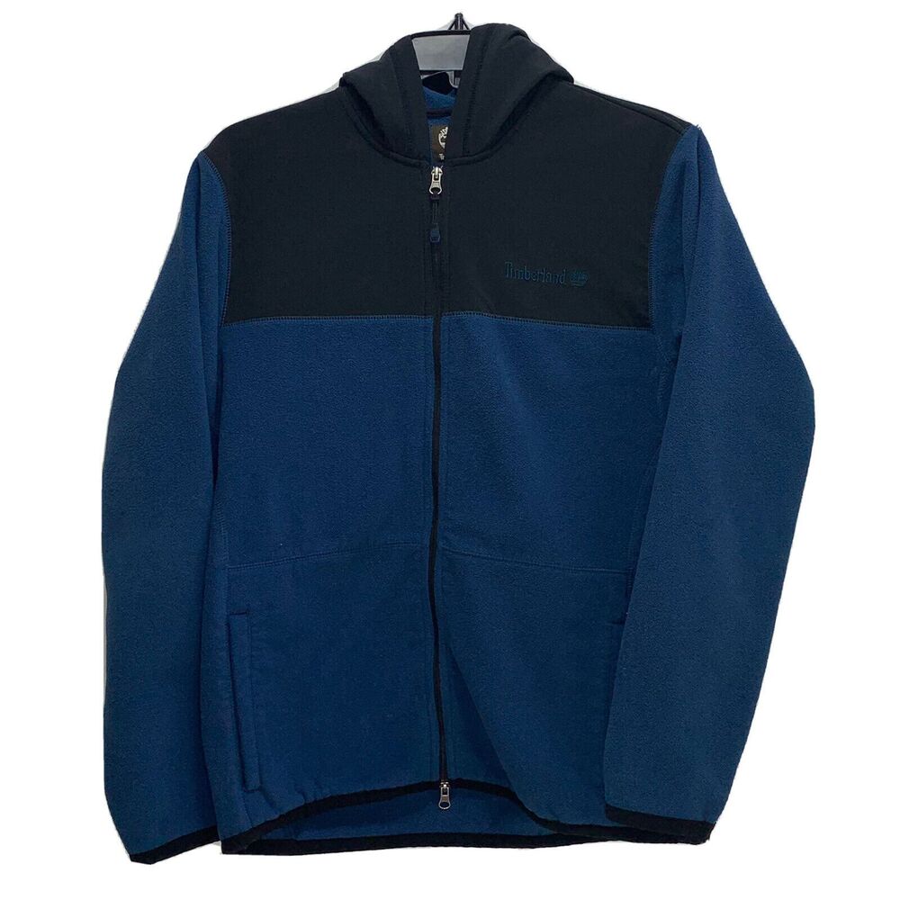 Timberland Jacket Hiking Outdoor  Men's L Fleece Soft Shell Zip Front Hooded